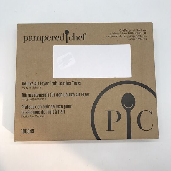NEW Pampered Chef Deluxe Air Fryer Fruit Leather Trays (3) Gray Silicone Dessert - Picture 1 of 9